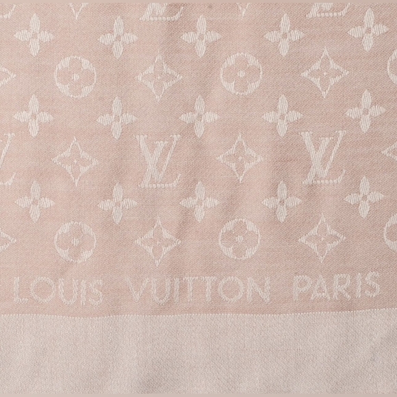 NWT LOUIS VUITTON Monogram Denim Classic Shawl Rose - Picture 2 of 9
